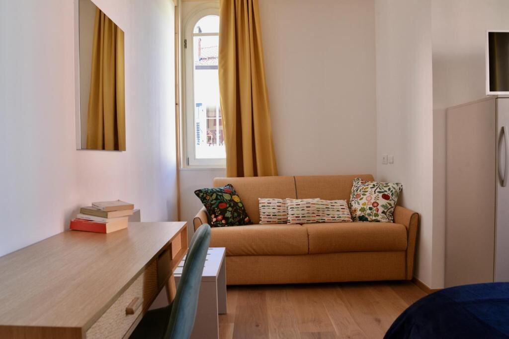 Zona giorno con divano letto